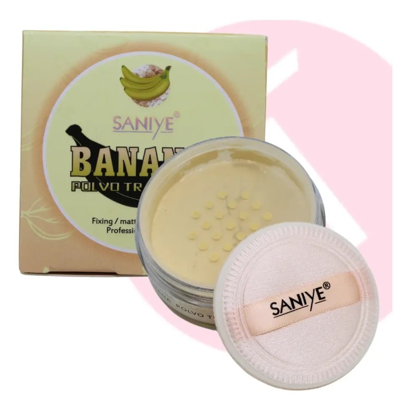 Polvo Maquillaje Banana Traslucido Sellador