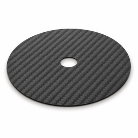 ROOOCYY CD Stabilizer Black Carbon Fiber 0.4mm Thickness Tuning Pad Disc Stabilizer Vibration Absorption