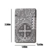 Lighter, Relief Design, Side Wheel Frosted Lighter, refillable Butane Lighter,