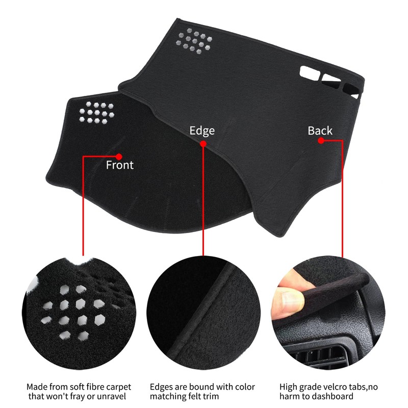 HanLanKa Dashboard Cover Dash Cover Mat Pad Custom Fit for