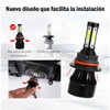 Kit 2 Focos Led Modelo 9007 Luz Blanca De 4