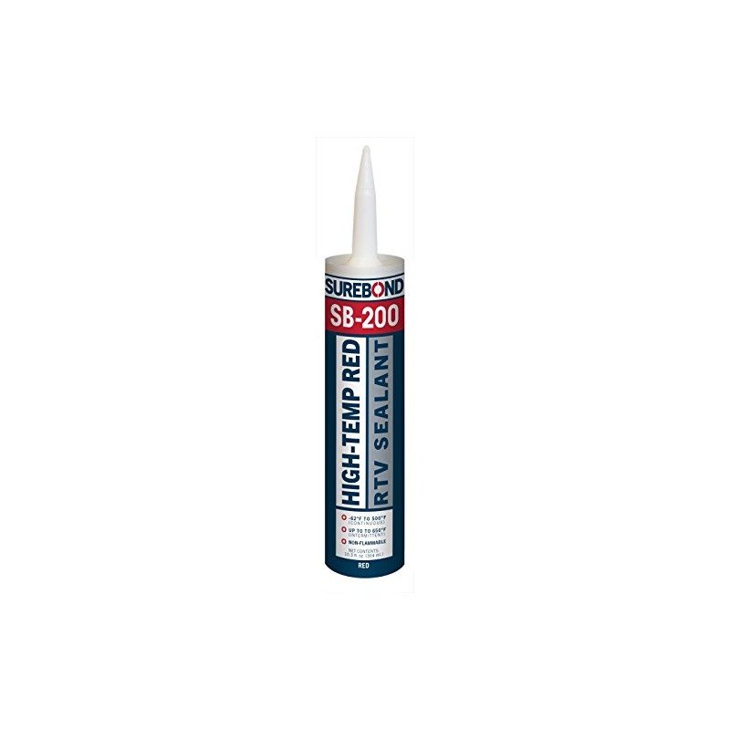 High-Temp Red RTV Silicone Sealant, 10.3 fl. oz. Cartridge