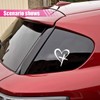 KITUREK Love Cross Sticker Decal, Love Heart Cross Stickers, Decal