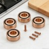 4 Pcs Cutting Board Metal Feet with Screws