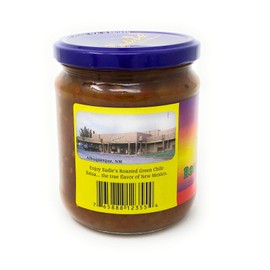 Sadie's of New Mexico Roasted Green Chile Hot Salsa 16oz (1)