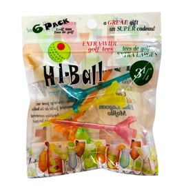 JEF WORLD OF GOLF Hi-Ball Wide Top Tees Translucent