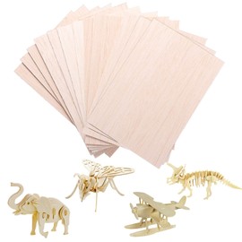 12 Pack Balsa Wood Sheets,Thin Craft Wood Board for House Aircraft Ship Boat Arts and Crafts, School Projects, Wooden DIY Ornaments (100x200x2mm)