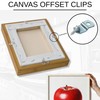 Canvas Offset Picture Frame Clips, 8-Pack [ Choose Your Offset