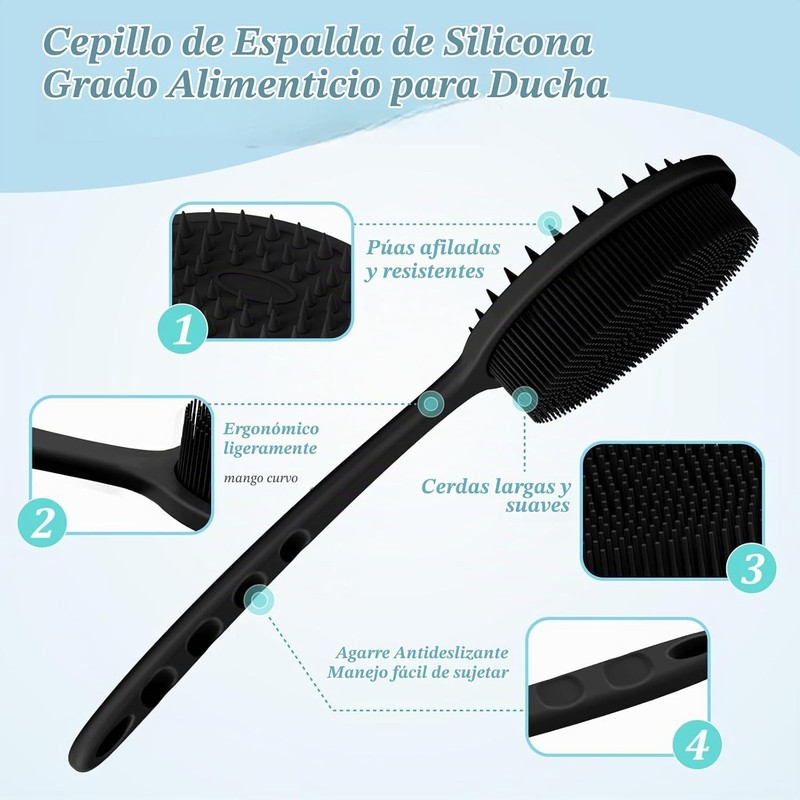 Juego de Depuradores de Silicona para Espalda, Cuerpo y Cara