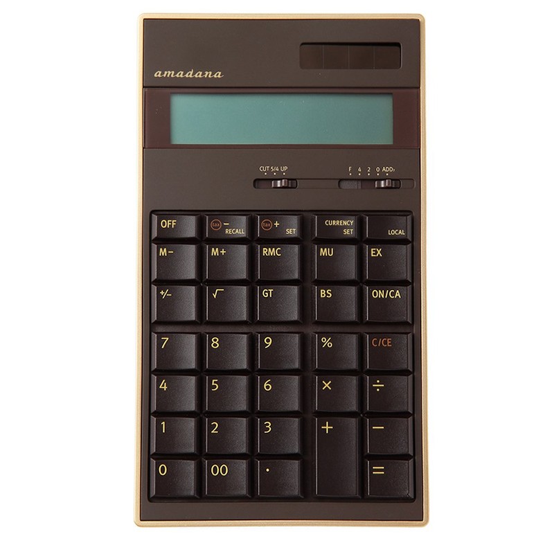 amadana 電子計算機 (ブラウン) LC-704-BR