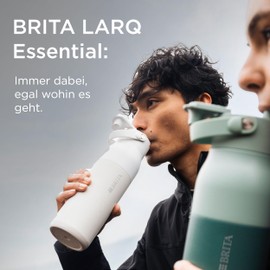 Brita Larq Essential Stainless Steel Drinking Bottle with Straw (680 ml) Green
