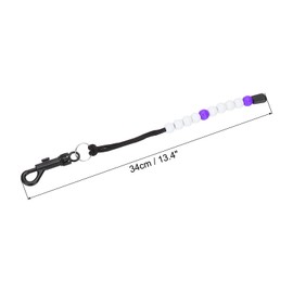 PATIKIL Golf Beads Score Counter, Golf Stroke Counter Beads with Clips Golf Accessories for Women Men Golfer Strokes Count, White/Purple