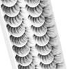 Clear Band False Eyelashes, D Curl, Russian Stripes, False Eyelashes,