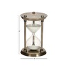 Deco 79 Metal Timer Hourglass Sand , 6" x 6"