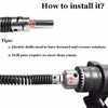 Drill Snake for Plumbing 9.84Ft Drain Clog Remover Drain Auger