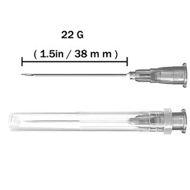 22 Gauge Needle, Hypodermic Needles, 22g 1.5 Inch Needle， Needles for Injections， Scientific Labs （100Pack）