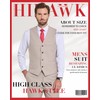 Hihawk Men's 2-Piece Suit, Vest Pants Set for Men, Fashion