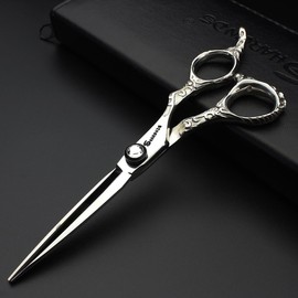 Professional 6 inch Hair Dressing Scissors Japanese 440 °C Cobalt Alloy Steel Hair Shears for Barbers Cutting Thinning (2 Pcs)