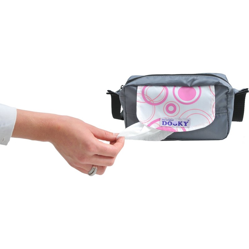 Original Dooky 126401 Travel Buddy – Pink Circles