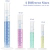 Plastic Graduated Cylinder,10ml, 25ml, 50ml, 100ml,Measuring Cylinder for Home and