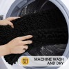 Accumtek Upgrade Luxury Black Bathroom Rug Mat 32"x20", Ultra Soft