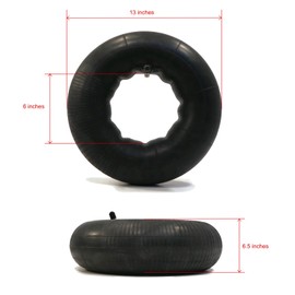 The ROP Shop | (4-Pack TIRE Inner Tube 13x6.50-6 with TR13 Stem for Landscape Supply 217047
