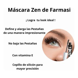 Mascara De Pestañas Zen Farmasi Con Vitamina E Rimel