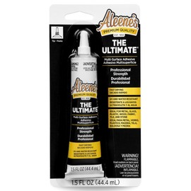 Aleene's The Ultimate Multi-Surface Adhesive, Professional Strength Glue, Strong Bond, Fast Drying, UV & Water Resistant, Repairs, Models, Metal, Glass, Plastic, Wood, Fabric, Tile 1.5 fl oz