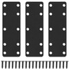 38*140mm Flat Brackets for Wood, 3Pcs Mending Plates, Joining Plates