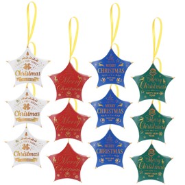 CORHAD 12pcs Christmas Candy Boxes Tree Patterns Festive Wrapping for Treats for and Decorations for Year Celebrations