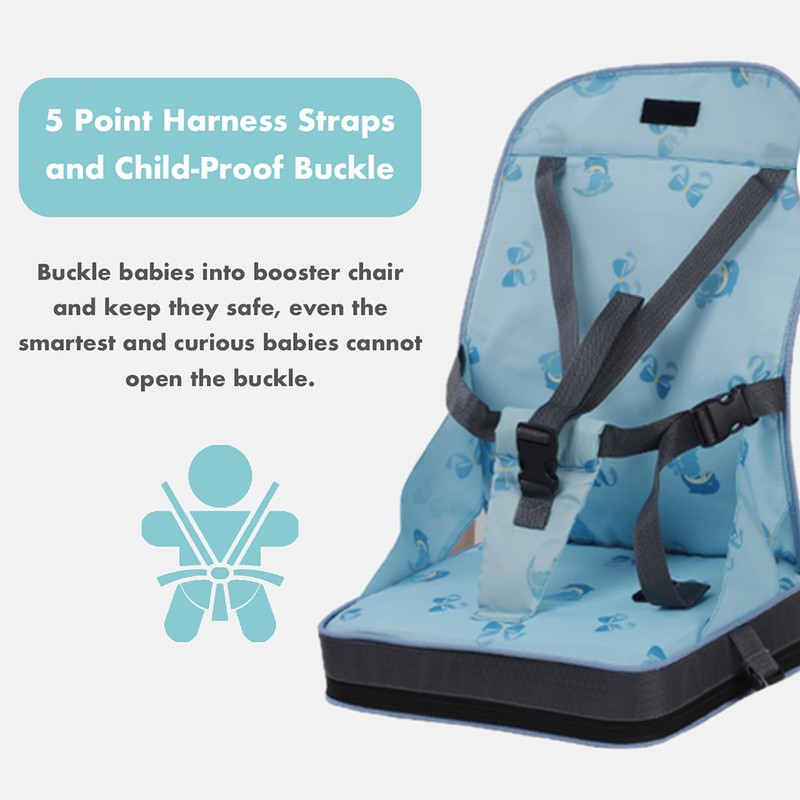 Baby Travel Booster Seat Folding Baby Chair Safety Dining Seat
