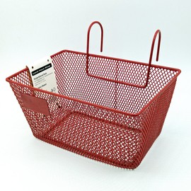 Children's Bicycle Basket Metal – Childrens Bike Handlebar Shopping Basket – Red (Set of 3)