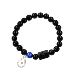 Uloveido Womens Pisces Bracelets, 8mm Anxiety Healing Yoga Beads Bracelet Bangle with Mustard Seed Charms 12 Zodiac Jewelry Y963 (Pisces-Woman)