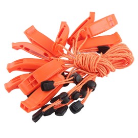 ZAWELIYO 10pcs Safety Emergency Survival Whistle Lifeguard Equipment Double Tube Design SOS Whistle Convenient