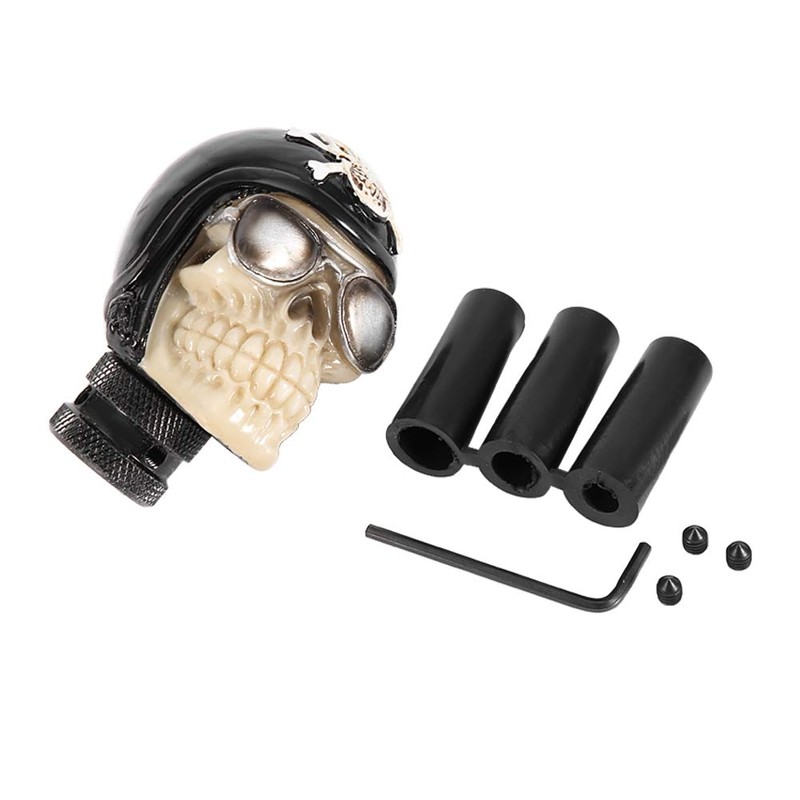QANYEGN Skull Gear Shifter, Skull Head Gear Shift Knob, Car