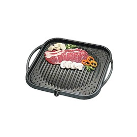 Kitchen Flower Cerastone Gold Marble Coated Non-Stick BBQ Grill Plate 30cm
