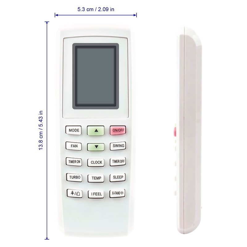 YV1FB7 Replacement Remote Control Fit for GREE/Lennox YV1FB7 Split Air
