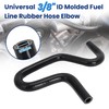 Motoparty 3/8" Fuel Line Rubber Hose Elbow 45 90 135