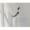 VRSS Wall Mount Curtain Tiebacks Drapery Holdbacks Curtain Holdback Hooks