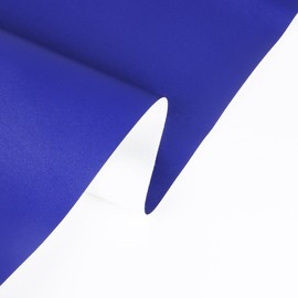 Hojas de piel sintética para manualidades, un rollo de superficie lisa, hojas de tela de piel, 30 x 135 cm, tamaño grande para arete de piel, lazos, carteras, proyectos de bricolaje (azul)