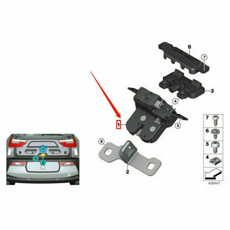 Bohaner Tailgate Lock for B.M.W F20 F21 i3 Lock Tailgate
