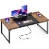 Huuger 63 x 31.5 inch Desk with Power Outlets &