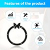 Sandfren Bling Car Engine Start Ring Sticker, Rhinestone Butterfly Vehicle