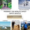 Safety Whistle on Lanyard, Engraved Whistle Aluminium, Very Loud Dual
