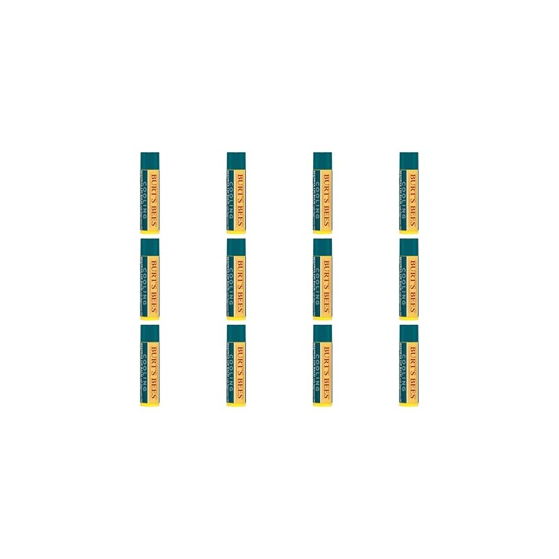 Burt's Bees Bálsamo labial refrescante con aceite de menta, paquete