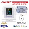 Contec Baumanómetro De Brazo Con Sensor Para Oximetría