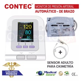 Contec Baumanómetro  De Brazo Con Sensor Para Oximetría