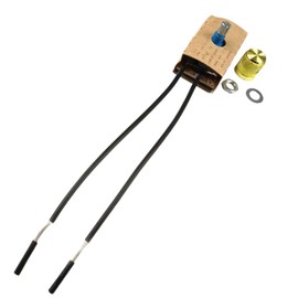 Txelegant Zing Ear ZE-03 Dimmer Switch Combo Kit Rotary 120VAC 240VAC 300W MAX Repair Tools Replacement Full Range Inline Table Lamps Floor Lights LED Paper Outer Shell Brass Easy to Install Durable