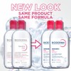 Bioderma Sensibio H2O Micellar Water, Duo Pack Makeup Remover Cleanser,