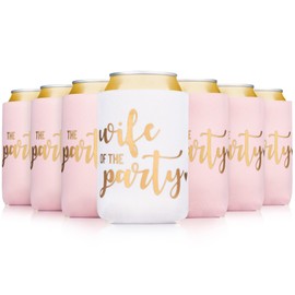 Prazoli Bachelorette Can Coolers (12) - Bachelorette Gifts for Bridal Party Gifts , Bachelorette Party Supplies for Women , Bridal Shower Party Favors & Bachelorette Party Decorations , Accessories